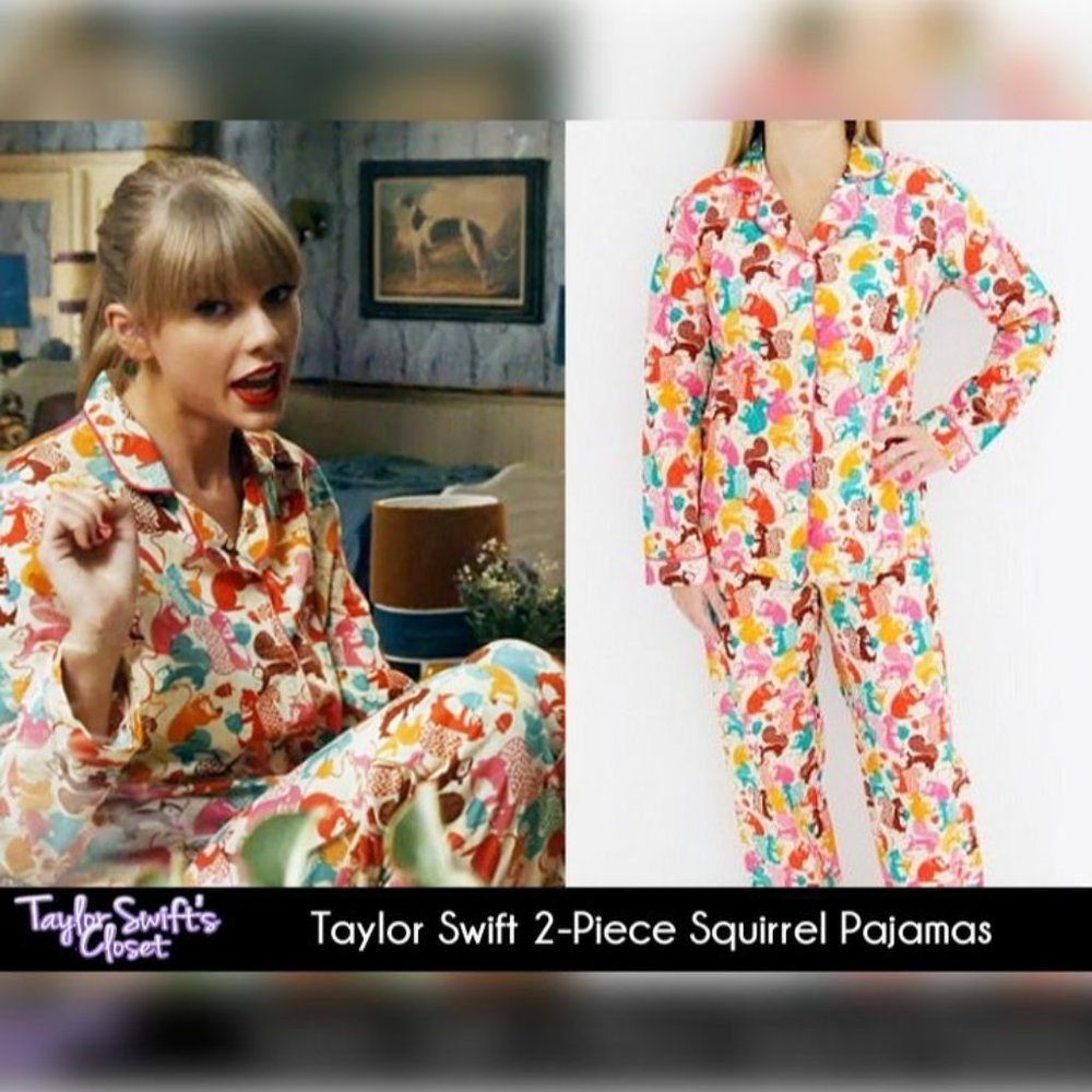 RARE Taylor Swift Squirrel Pajama Matching Set Small WANGEBT The Eras Tour 2012 - Picture 1 of 8